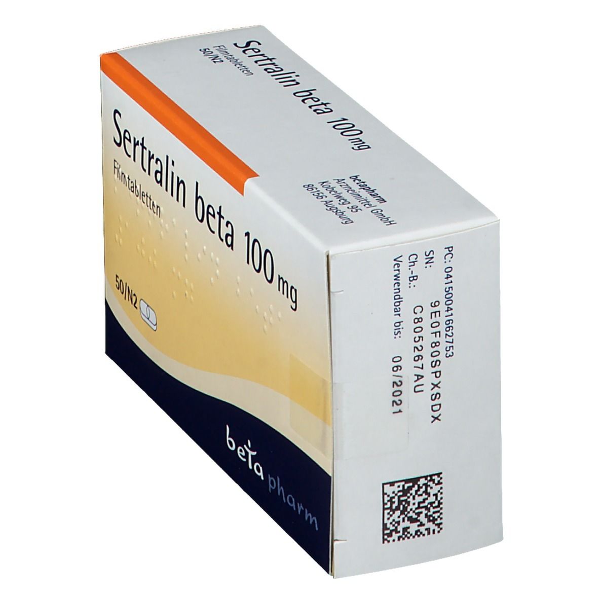 Sertralin beta 100 mg Filmtabletten 50 St