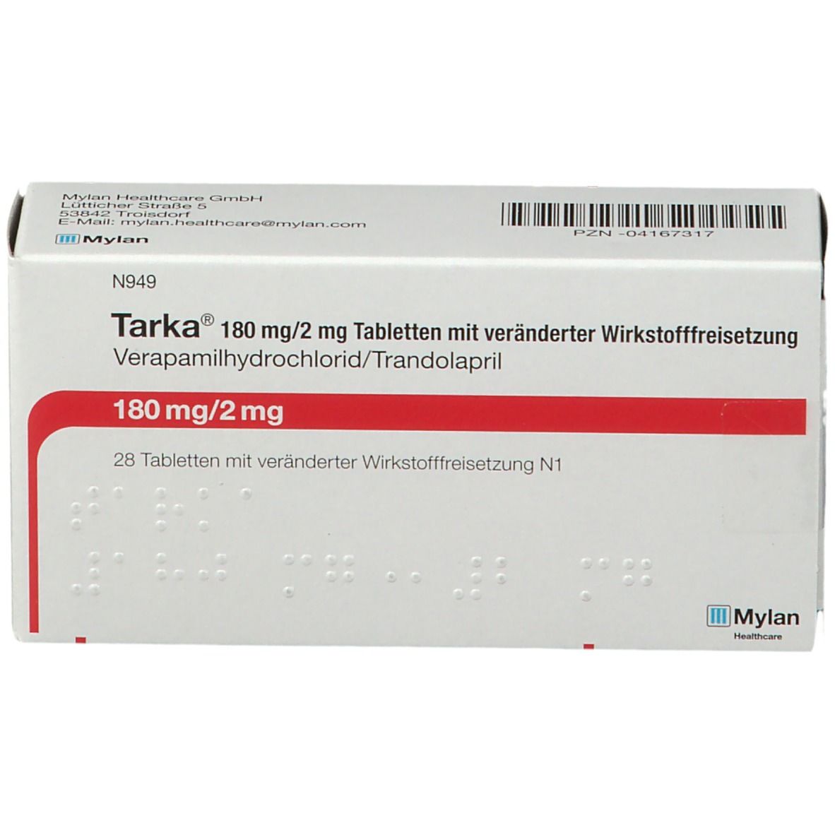 Tarka® 180 mg/2 mg
