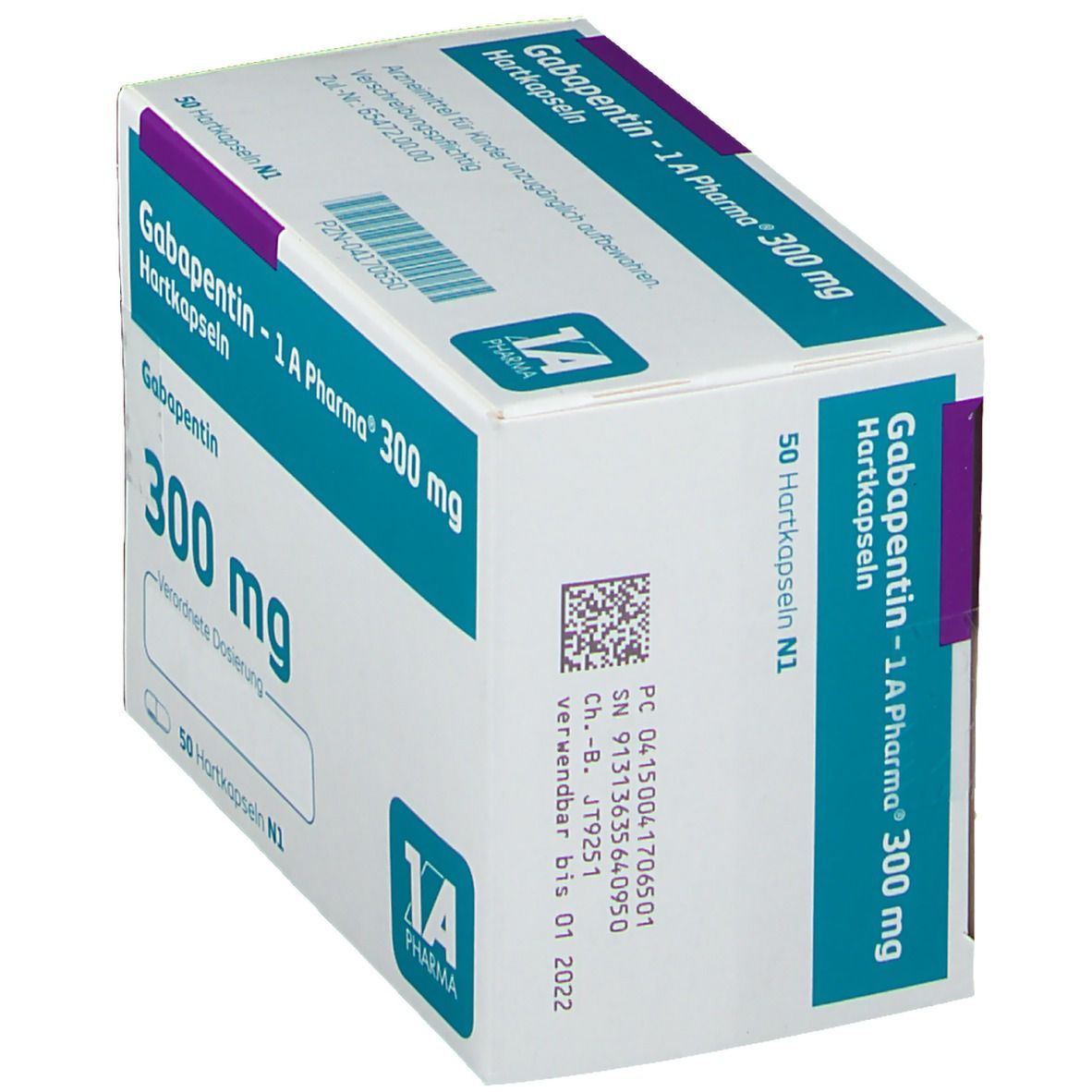 Gabapentin-1A Pharma 300 mg Hartkapseln 50 St