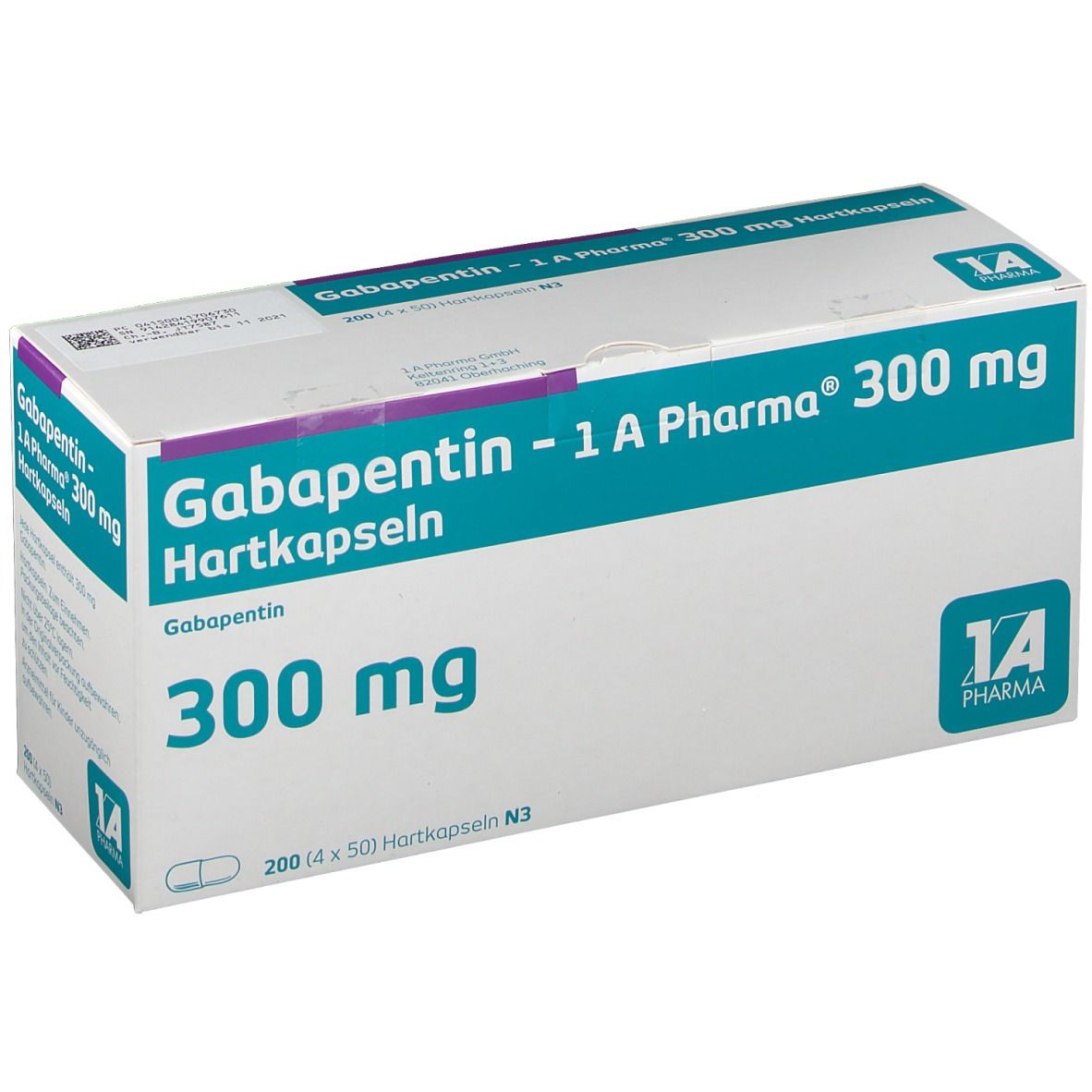 Gabapentin-1A Pharma 300 mg Hartkapseln 200 St