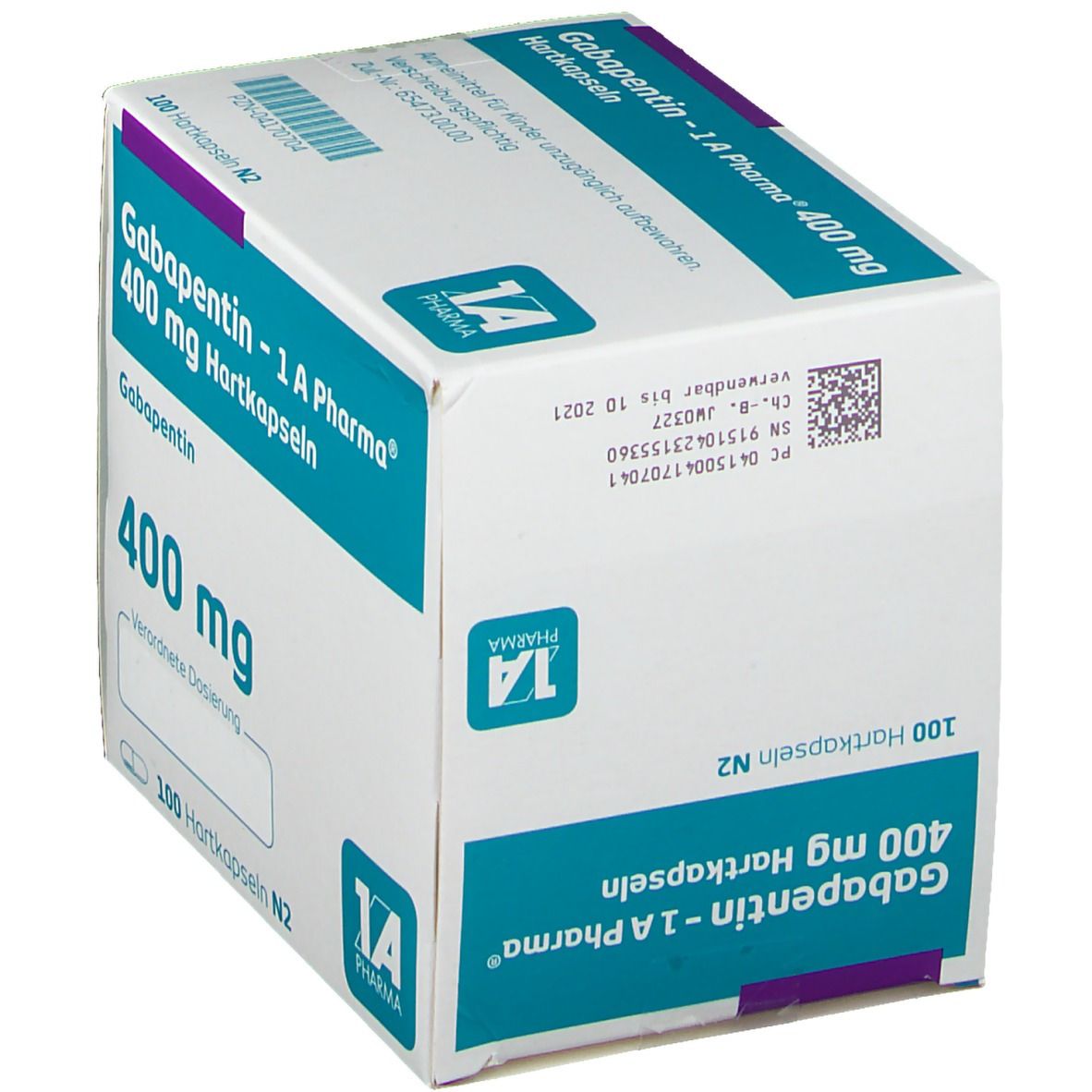 Gabapentin-1A Pharma 400 mg Hartkapseln 100 St