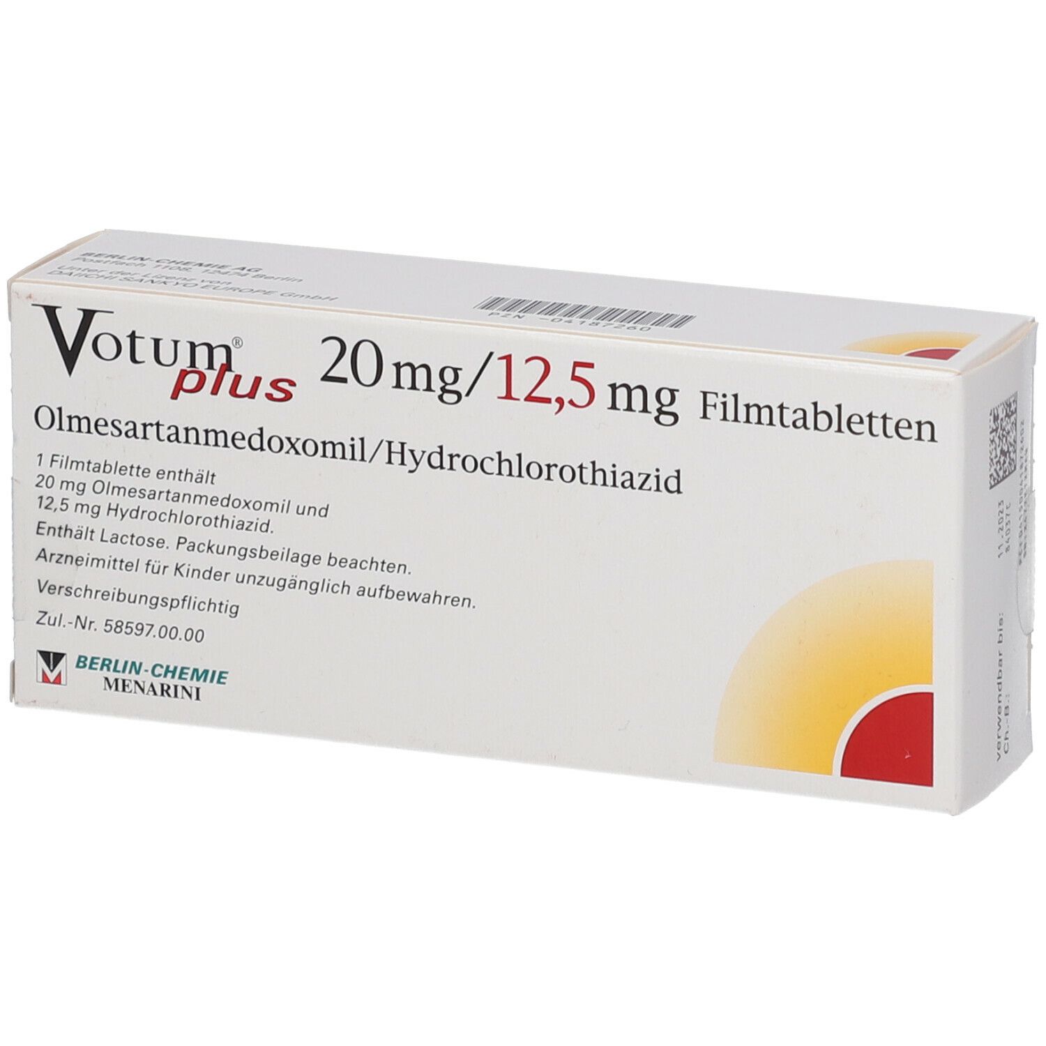 Votum Plus 20/12,5 mg Filmtabletten 56 St