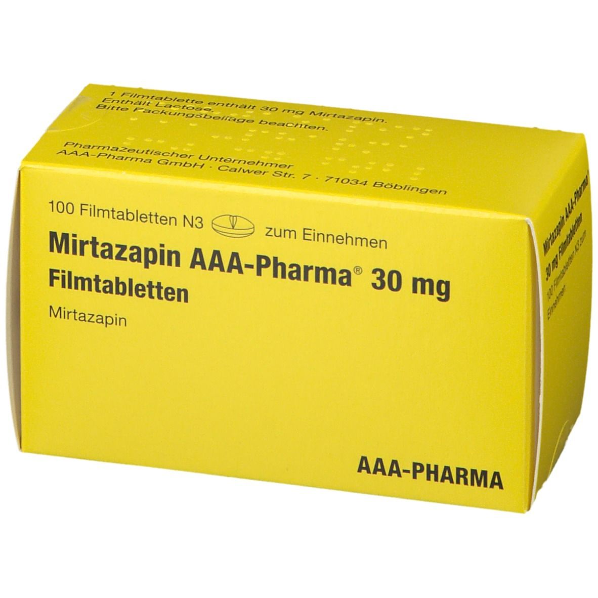Mirtazapin AAA-Pharma® 30 mg