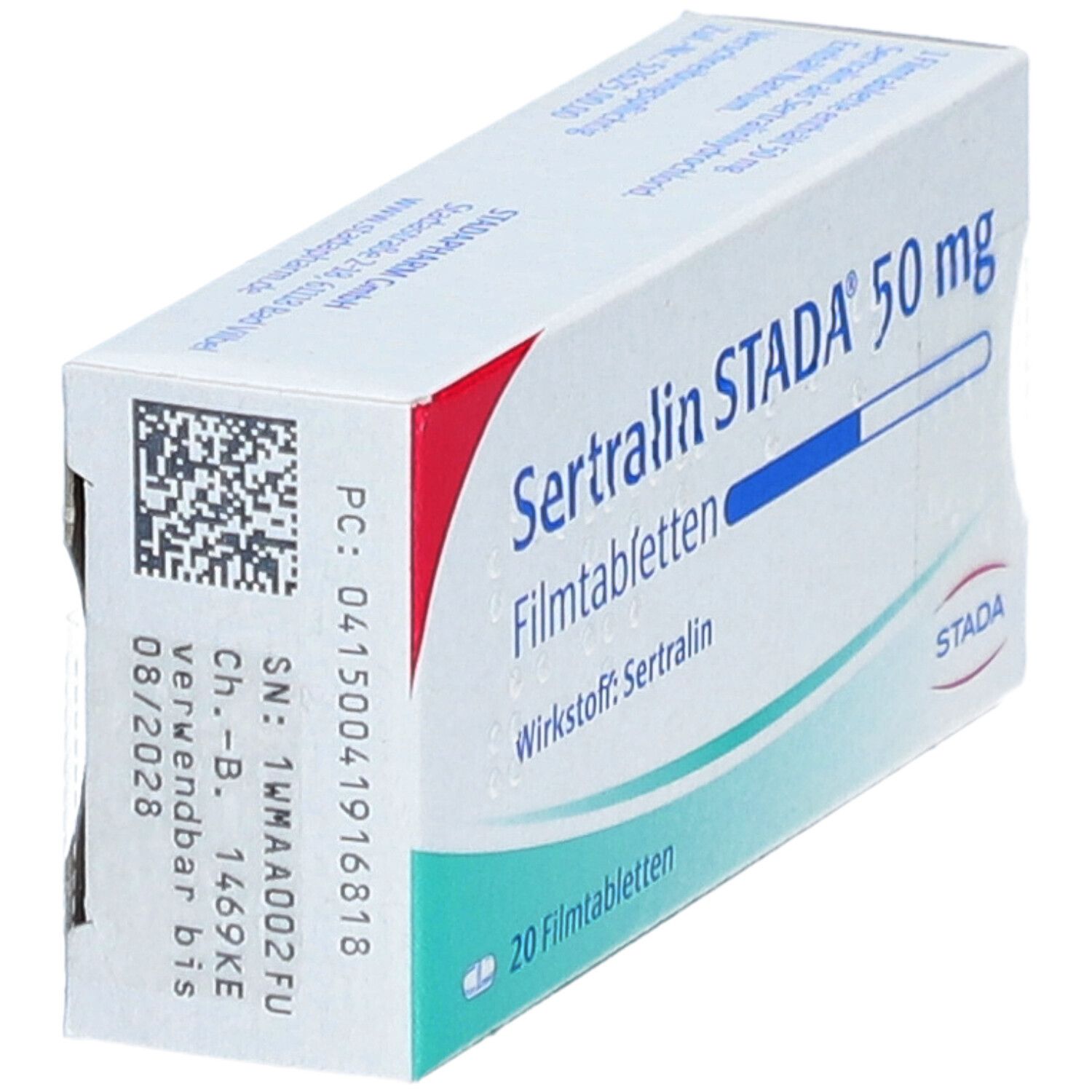 Sertralin Stada 50 mg Filmtabletten 20 St