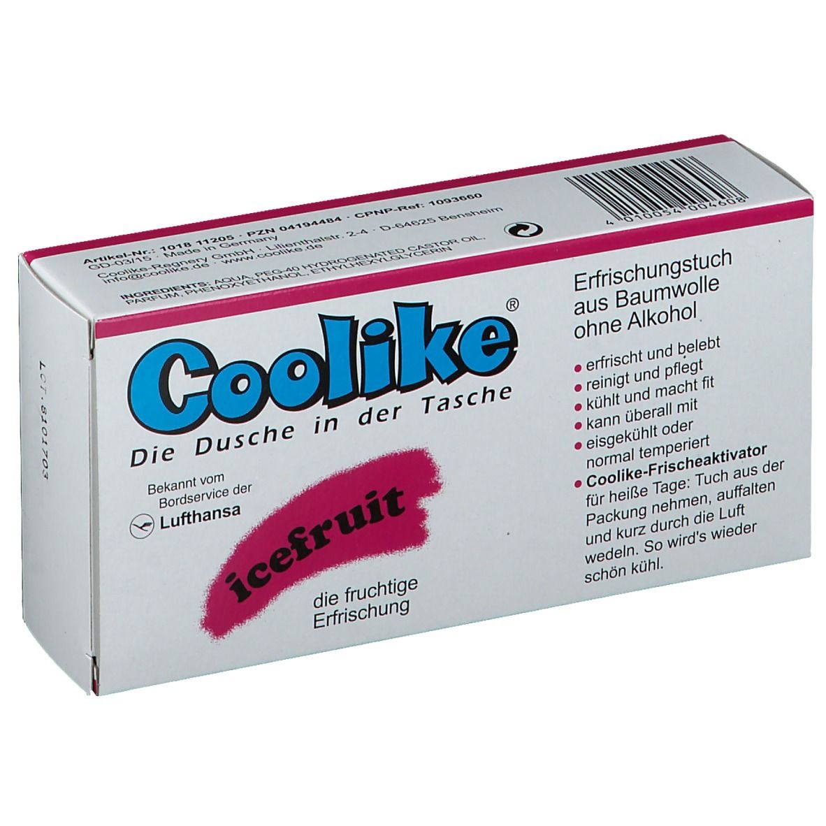 Coolike® Icefruit Erfrischungstücher