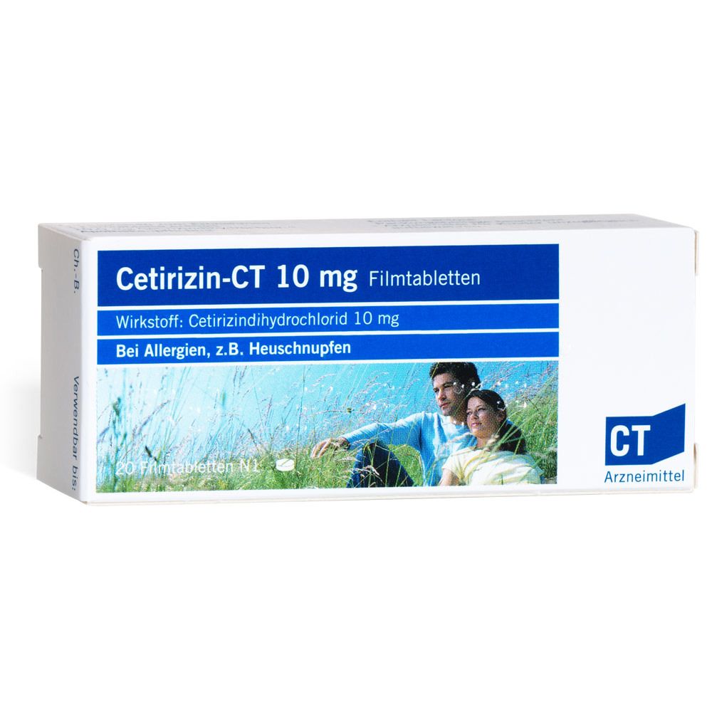 Cetirizin-CT 10 mg Filmtabletten 20 St - shop-apotheke.com