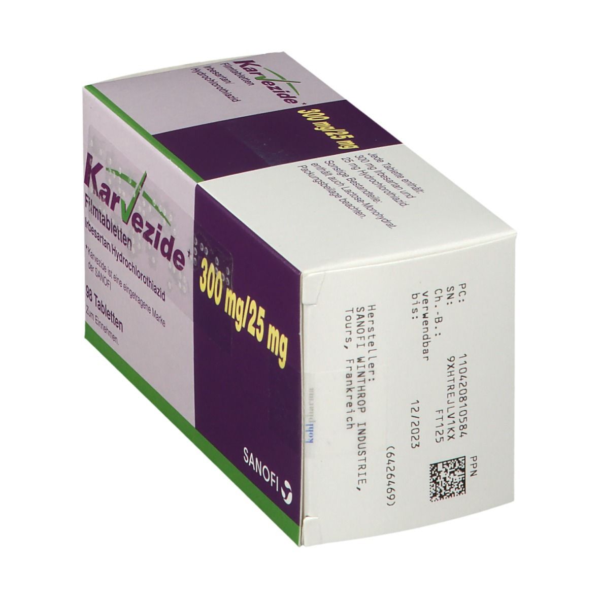 Karvezide 300 mg/25 mg Filmtabletten 98 St