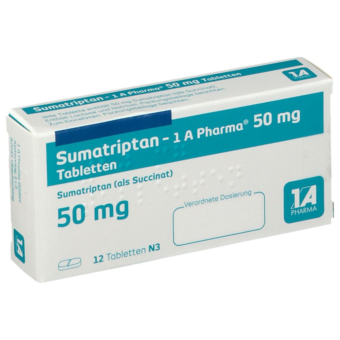 Sumatriptan 1A Phar 50Mg 12 St mit dem E-Rezept kaufen - Shop Apotheke