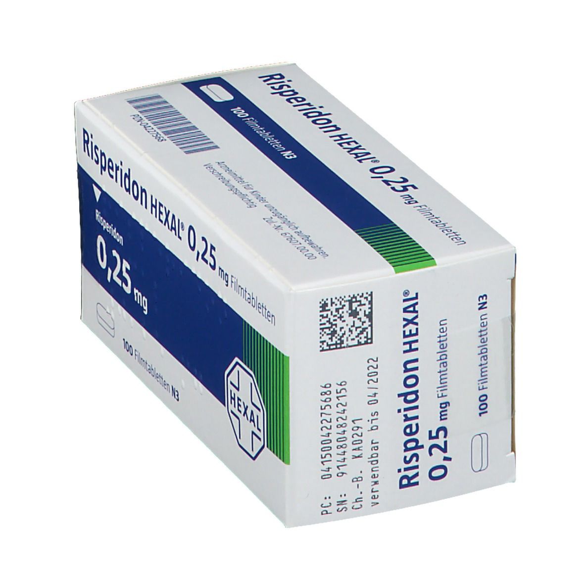 Risperidon Hexal 0,25 mg Filmtabletten 100 St