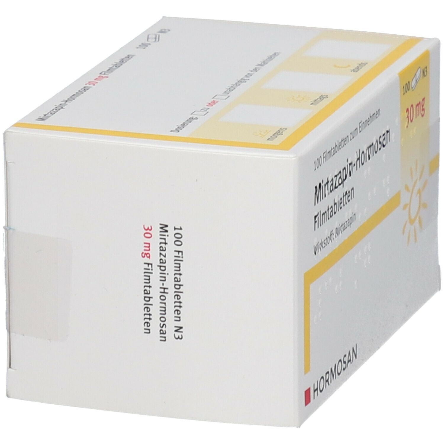 Mirtazapin Hormosan 30 mg Filmtabletten 100 St