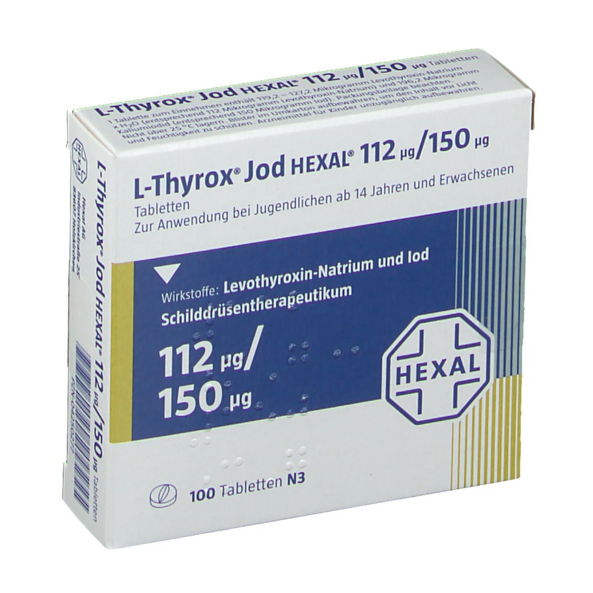 L-Thyrox® Jod HEXAL® 112 µg/150 µg