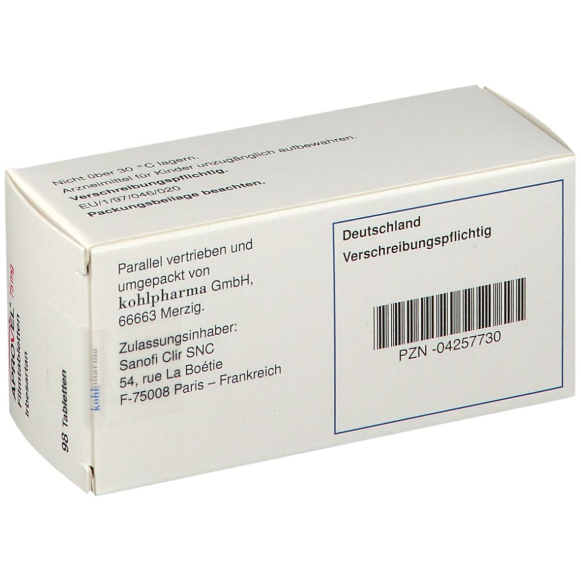 Aprovel 75 mg