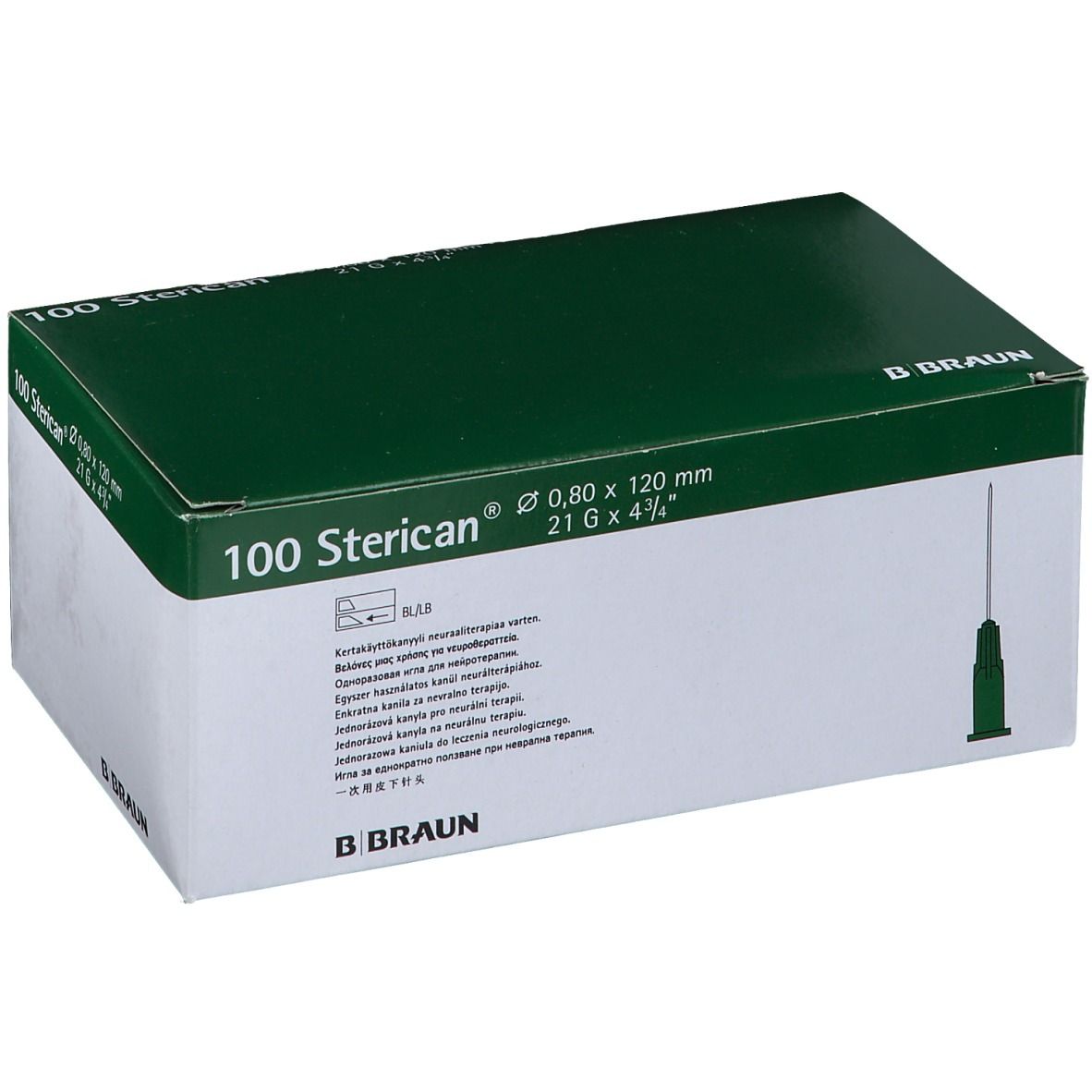 Sterican Kanülen 21Gx4 4 / 5 0,8x120 mm