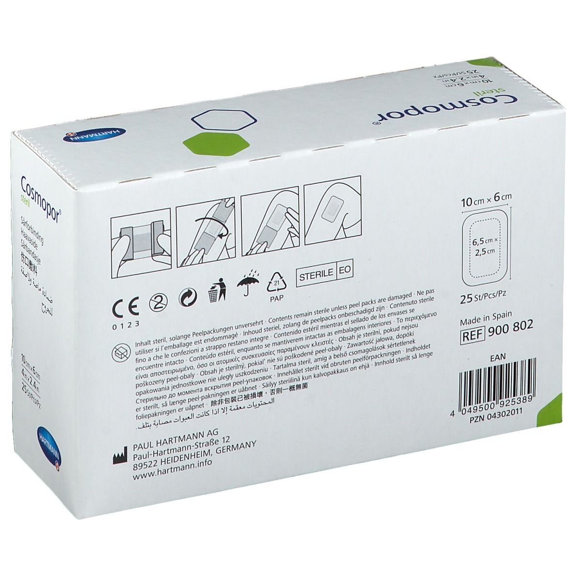 Cosmopor® steril 6 x 10 cm