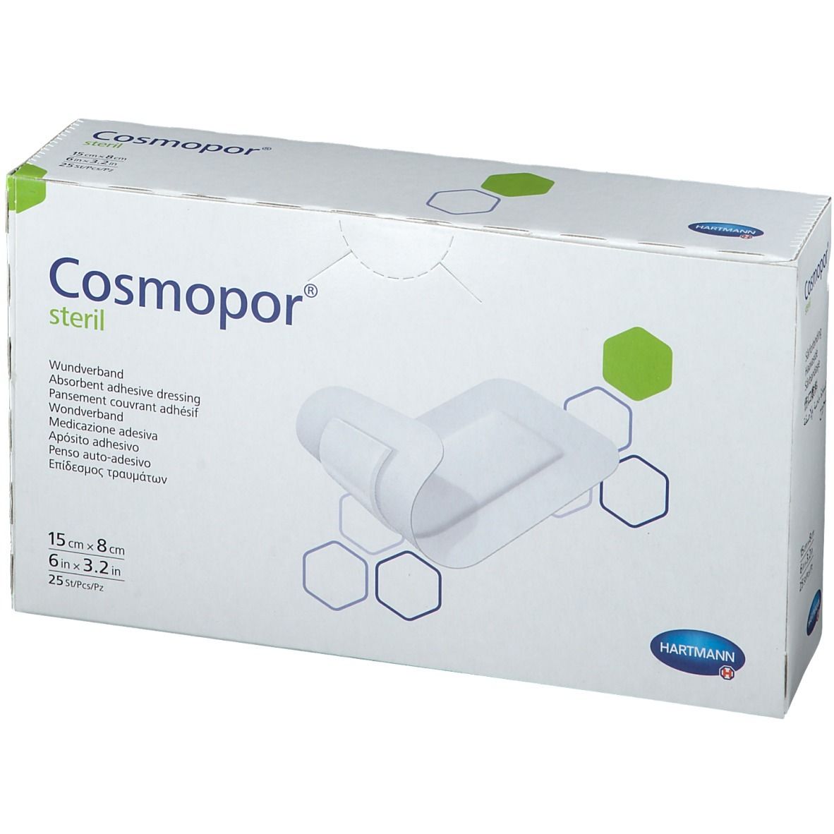 COSMOPOR E Der selbsthaftende, sterile Wundverband 15 X 8 CM 25 verband -  Heftpflaster · Verbandsmaterial - Pharmacie de Steinfort