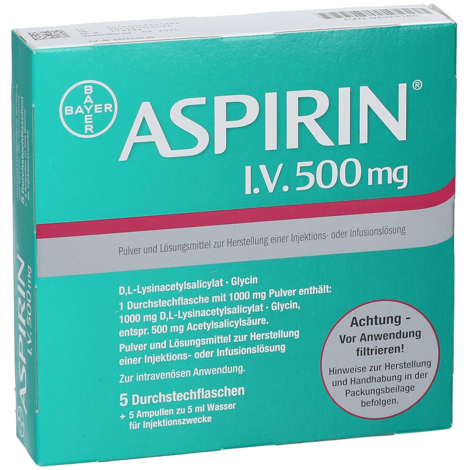 ASPIRIN® I.V. 500 mg