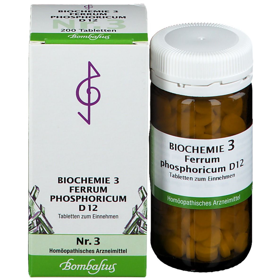 Bombastus Biochemie 3 Ferrum phosphoricum D 12 Tabletten