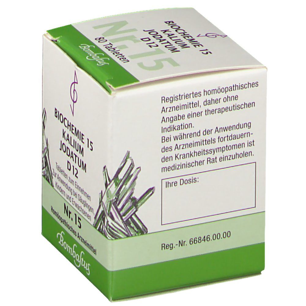 Biochemie 15 Kalium jodatum D 12 Tabletten 80 St