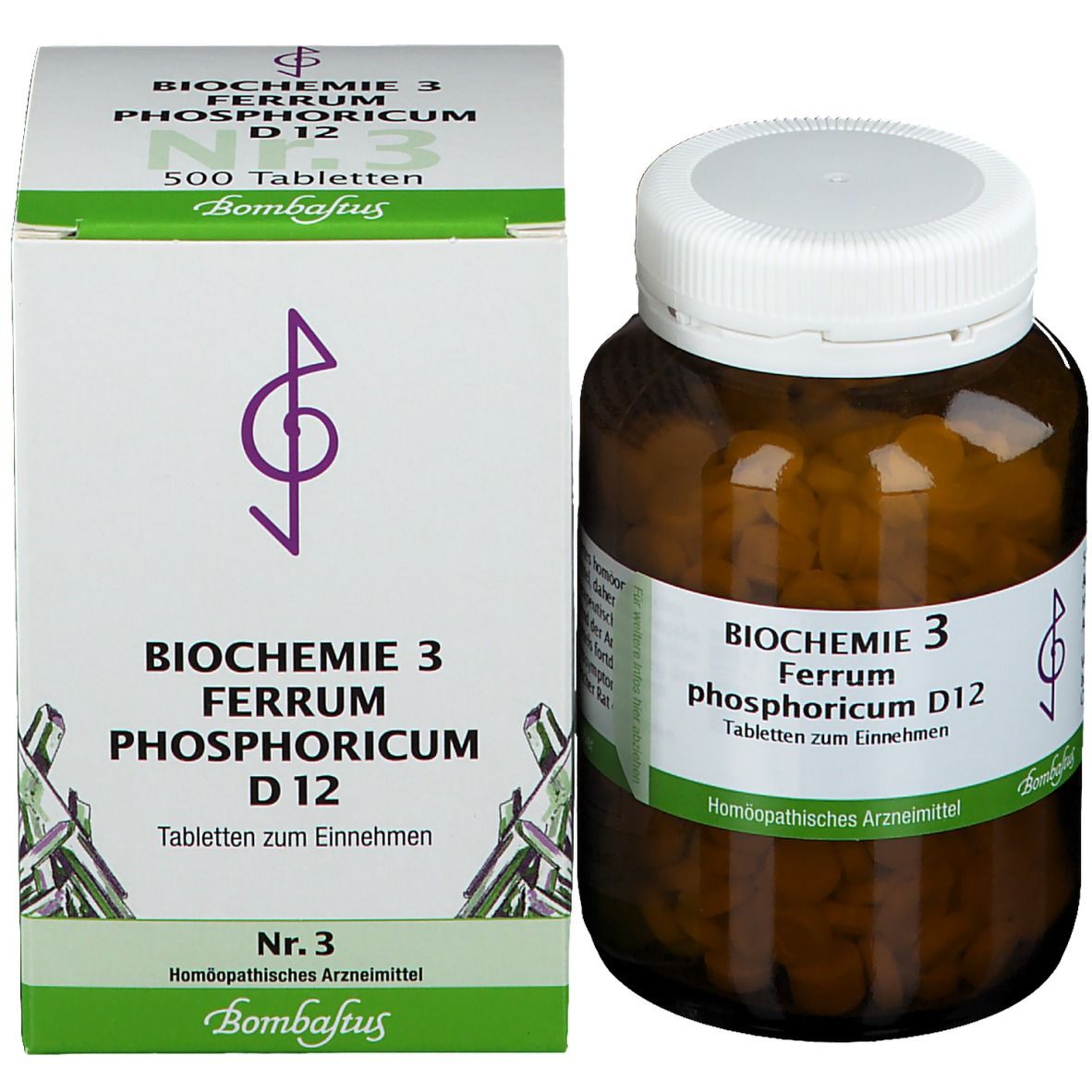 Bombastus Biochemie 3 Ferrum phosphoricum D 12 Tabletten