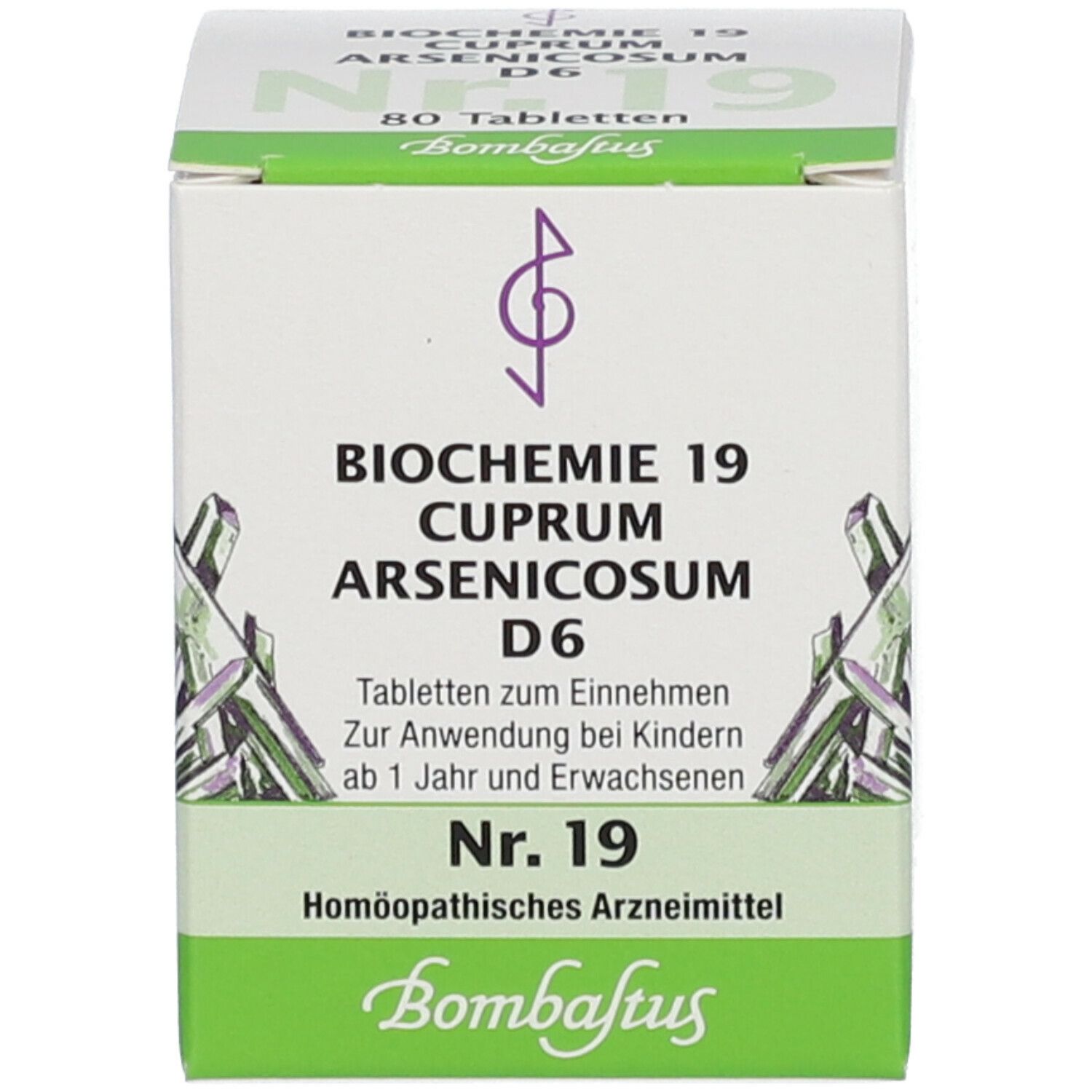 Bombastus Biochemie 19 Cuprum arsenicosum D 6 Tabletten