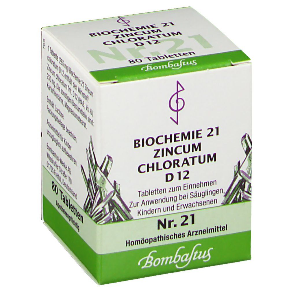 Bombastus Biochemie 21 Zincum Chloratum D12