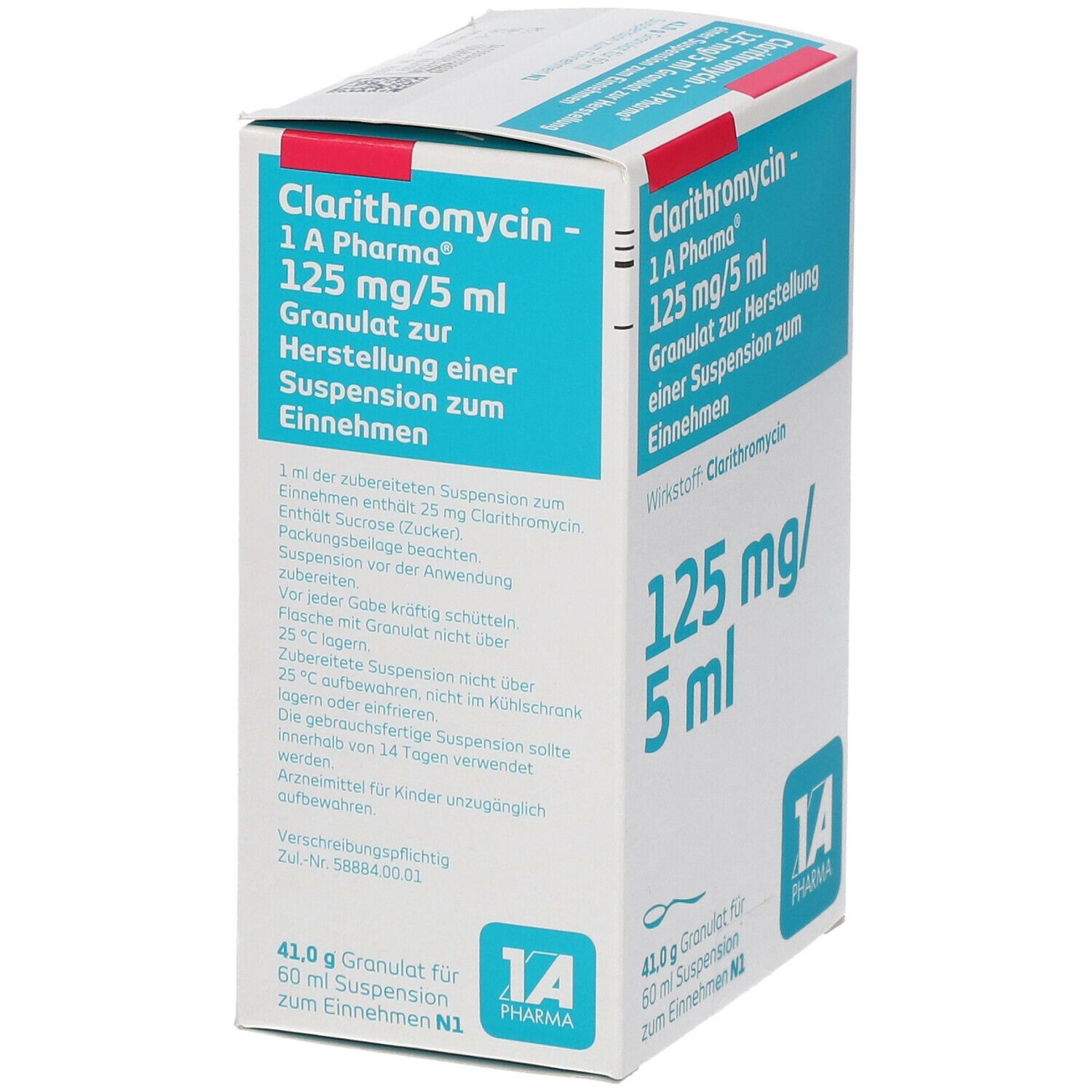 Clarithromycin - 1 A Pharma® 125 mg/5 ml