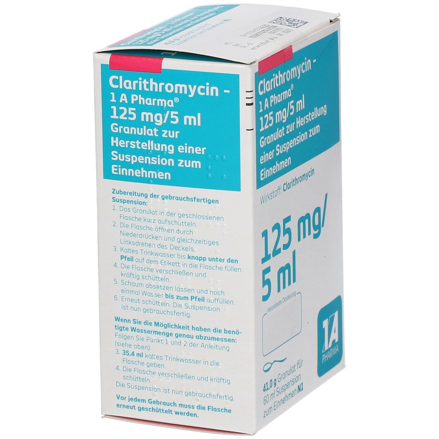 Clarithromycin - 1 A Pharma® 125 mg/5 ml