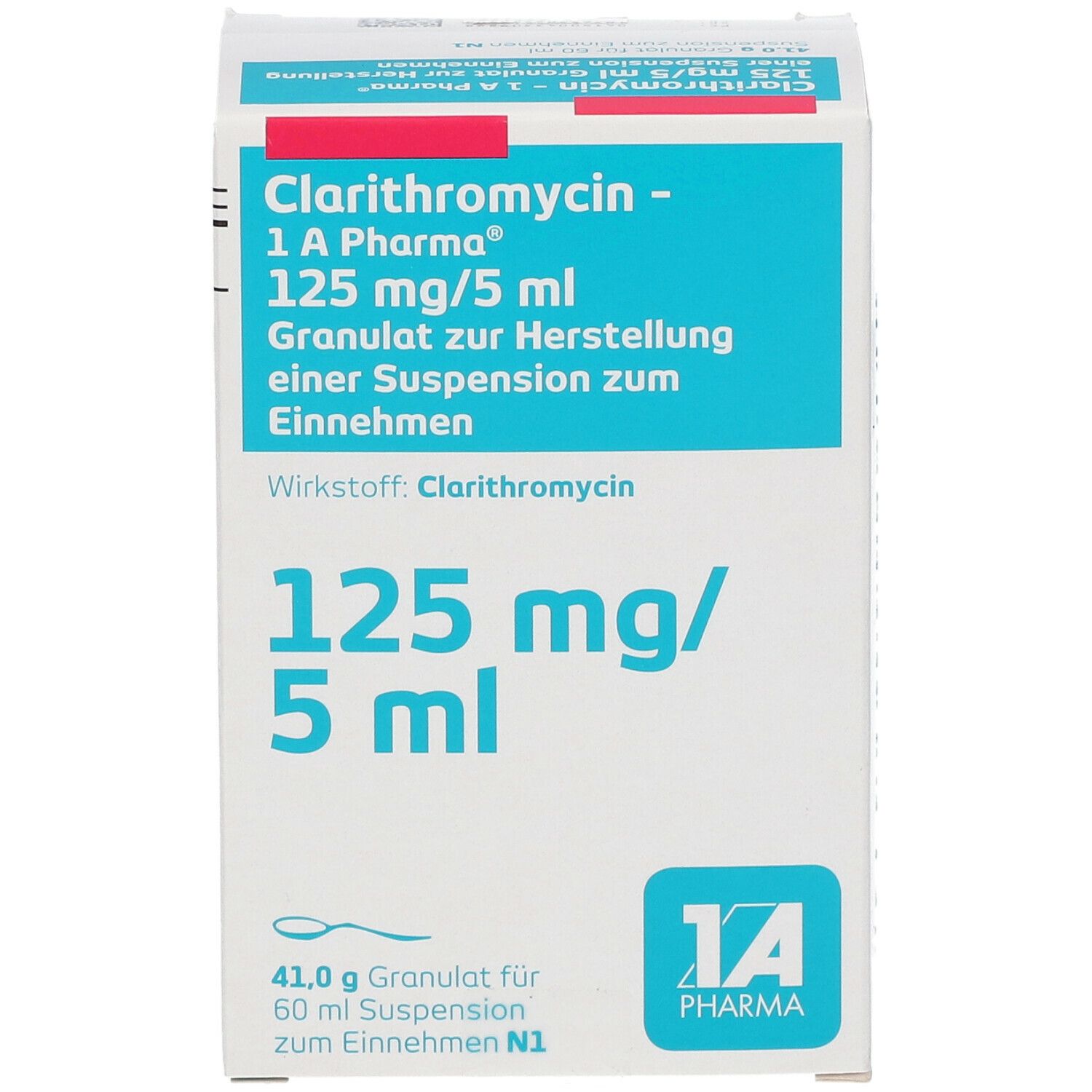 Clarithromycin - 1 A Pharma® 125 mg/5 ml