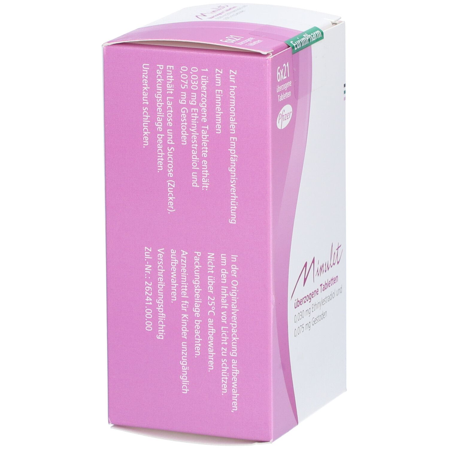 Minulet überzogene Tabletten 6x21 St Überzogene