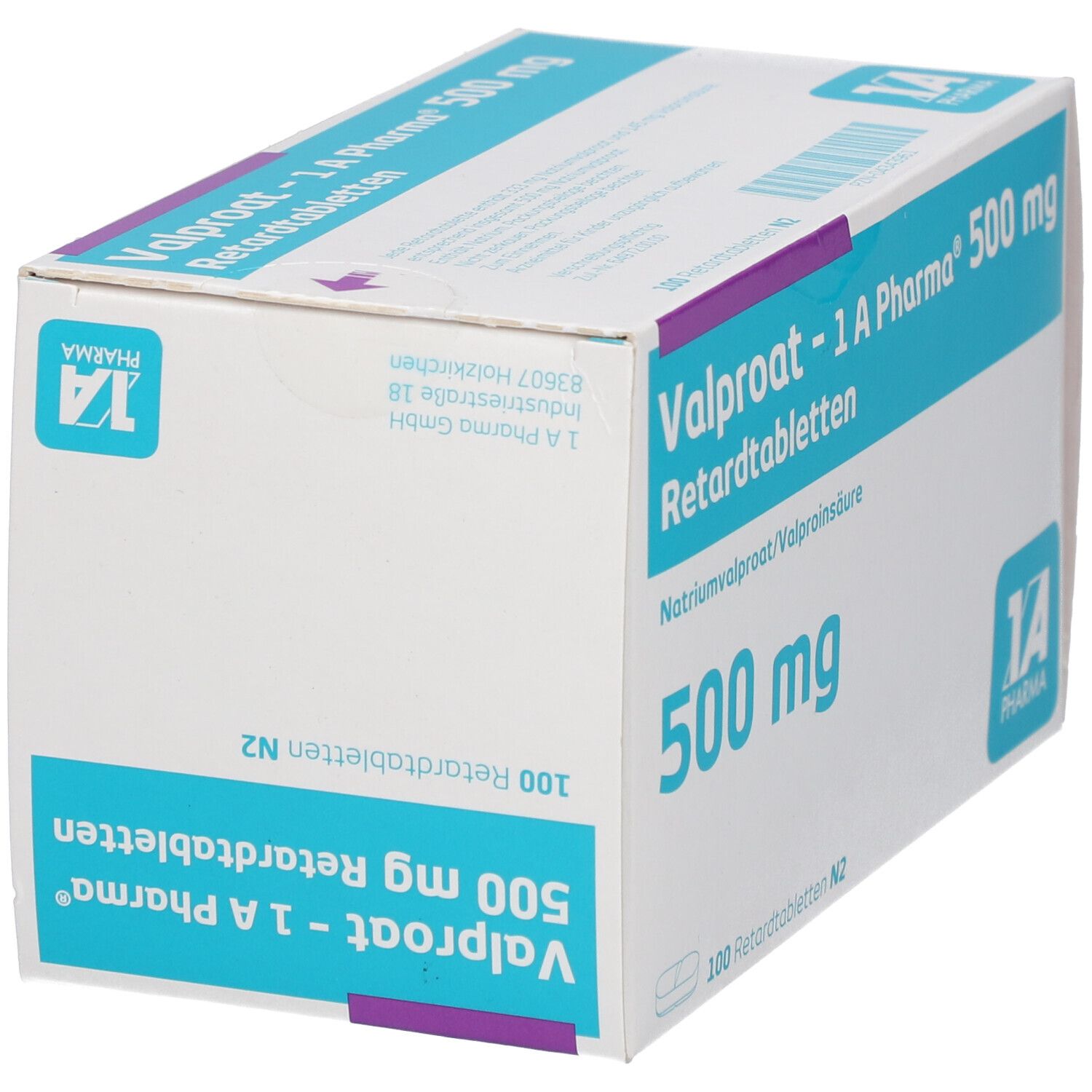 Valproat-1A Pharma 500 mg Retardtabletten 100 St Retard-Tabletten