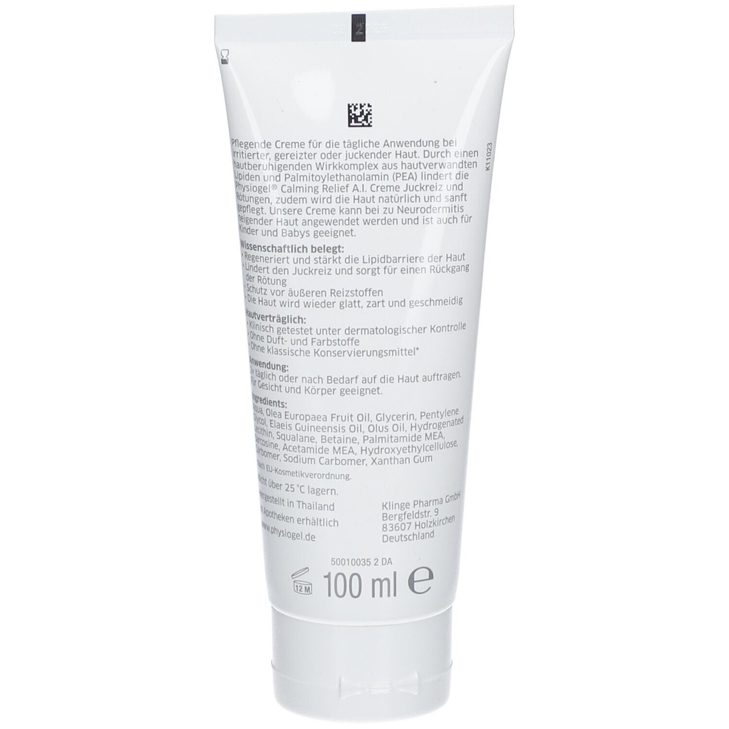 PHYSIOGEL® Calming Relief A.I. Creme 100ml  - irritierte Haut