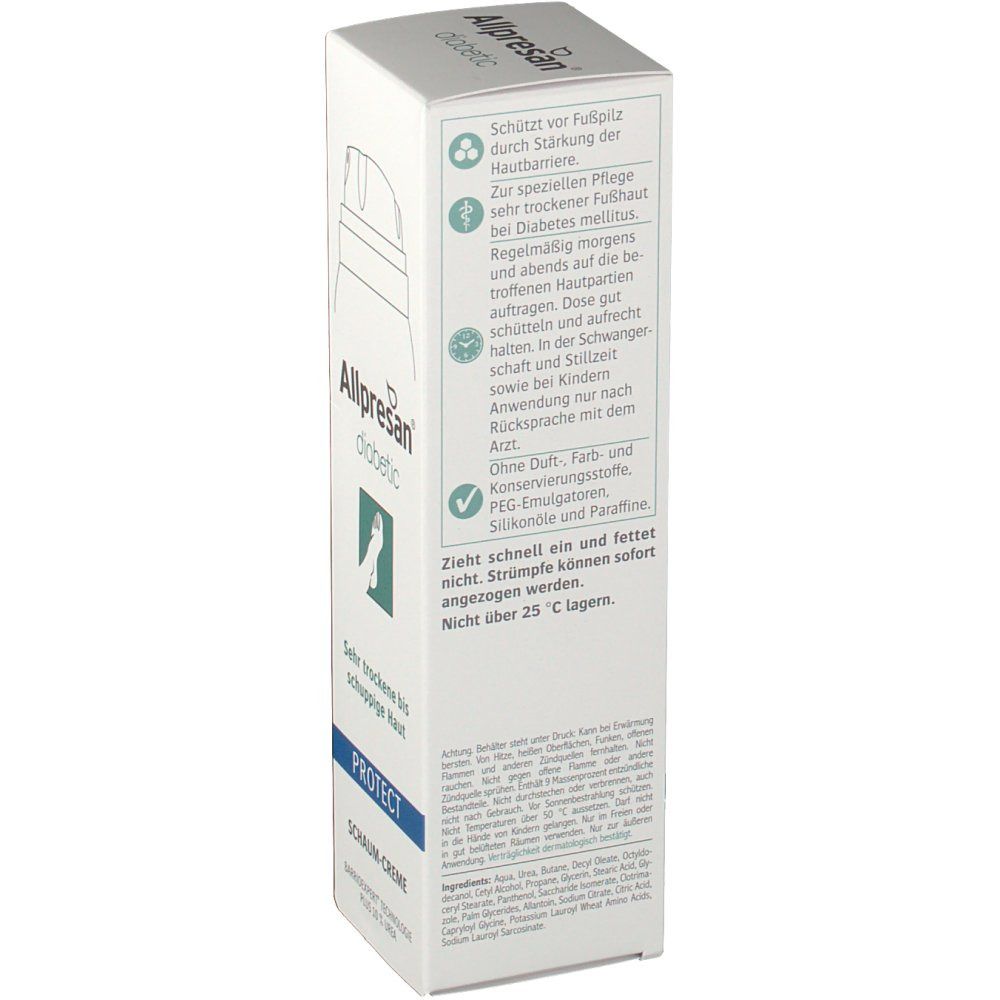Allpresan® diabetic Original Schaum-Creme PROTECT Sehr trockene bis schuppige Haut