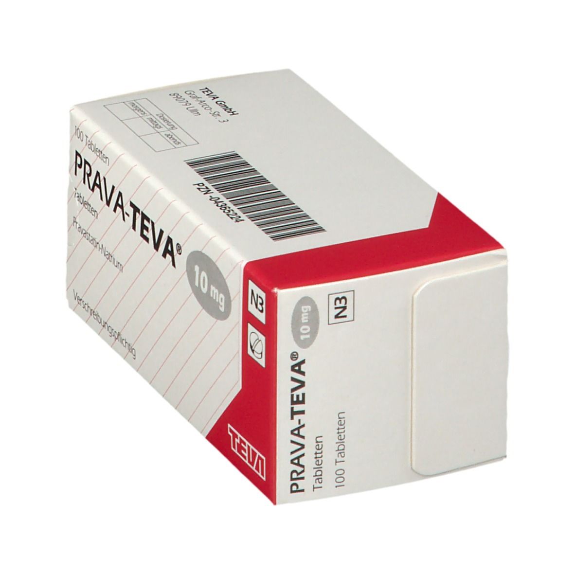 Prava Teva 10 mg Tabletten 100 St