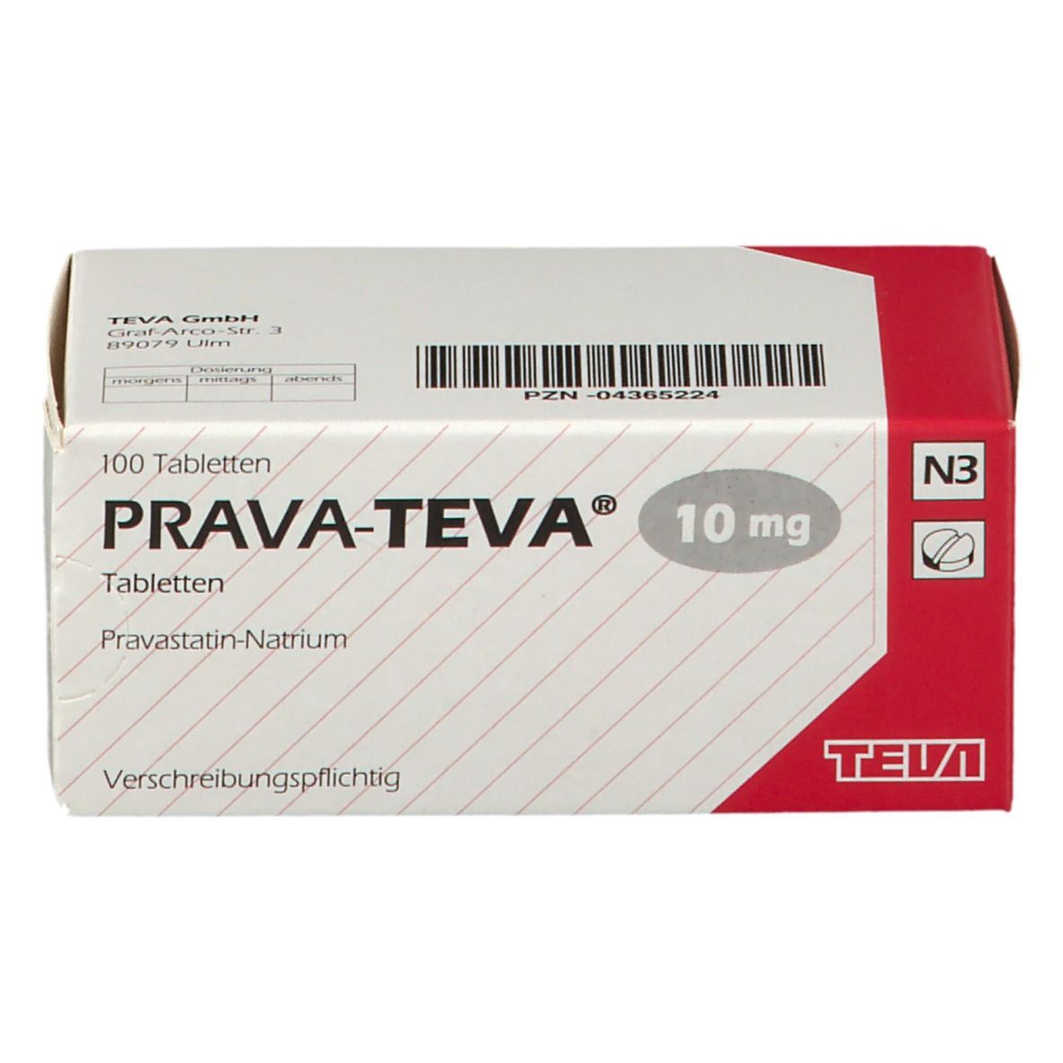 PRAVA-TEVA® 10 mg