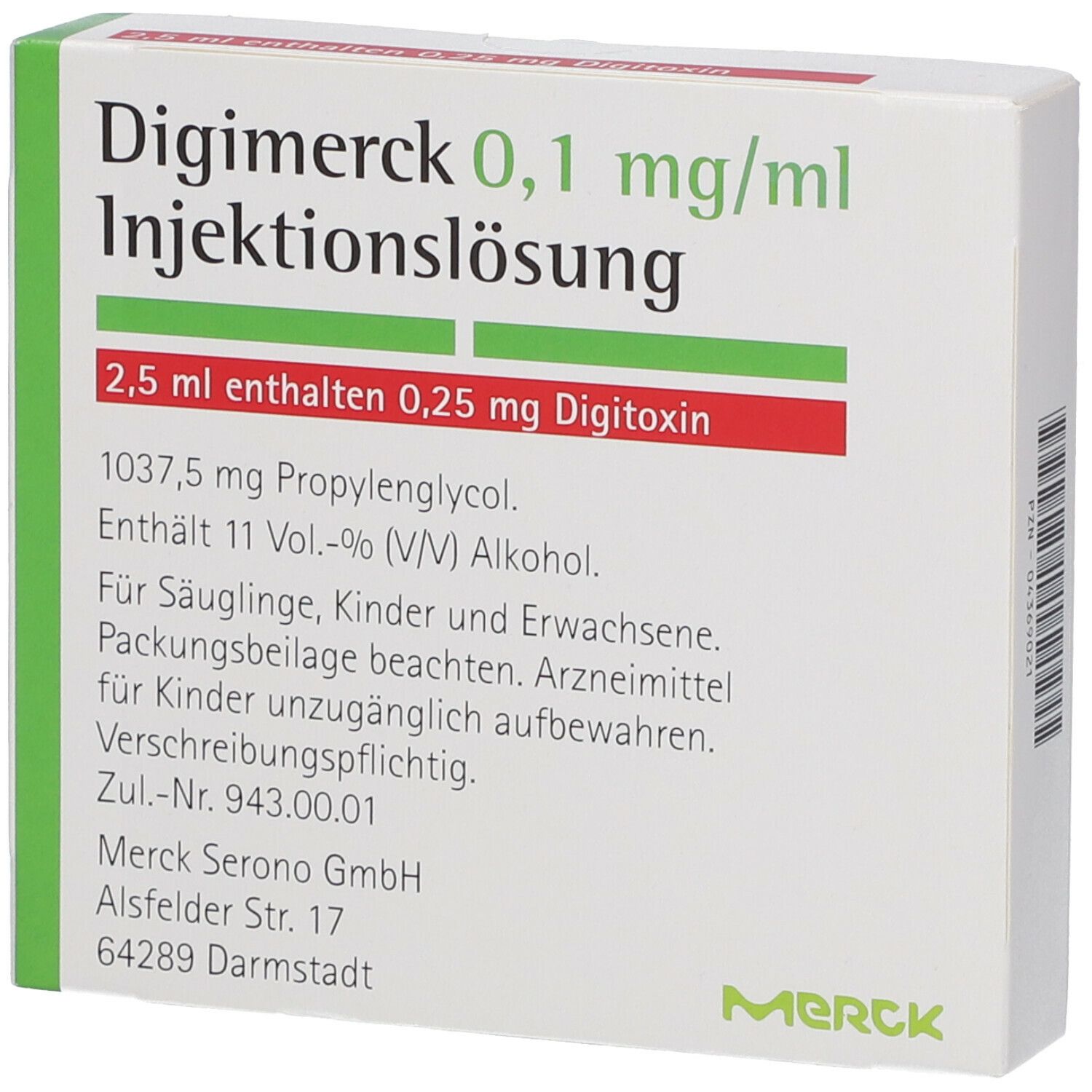 Digimerck® 0,1 mg/ml