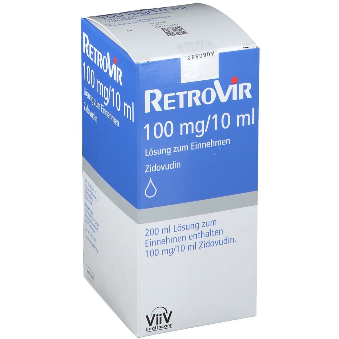 Retrovir 100 mg/10 ml Lsg.z.Einn.m.10ml Dosierspr. 200 Lösung zum Einnehmen