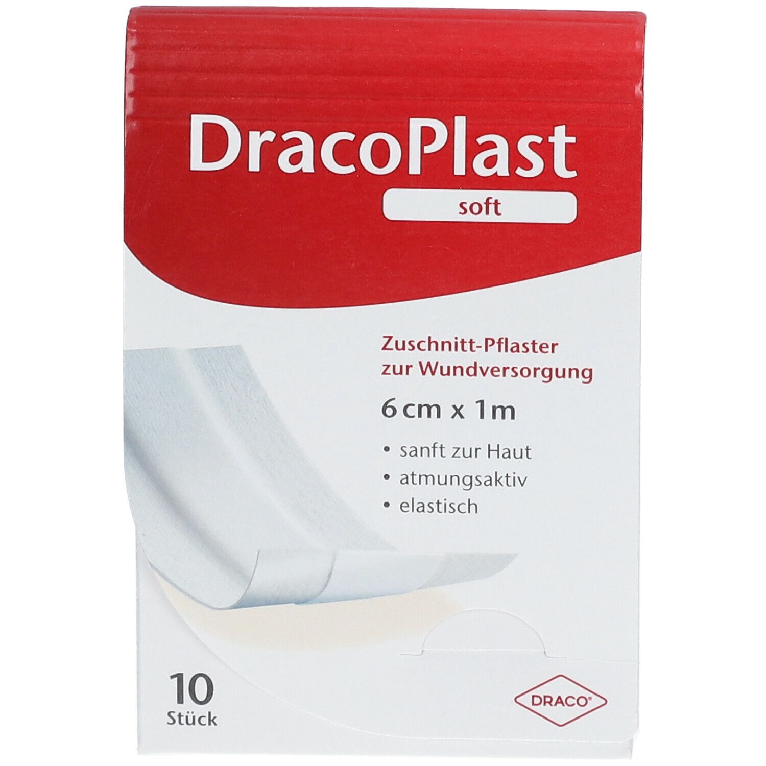 DRACOPLAST Soft Pflaster 6 cmx1 m
