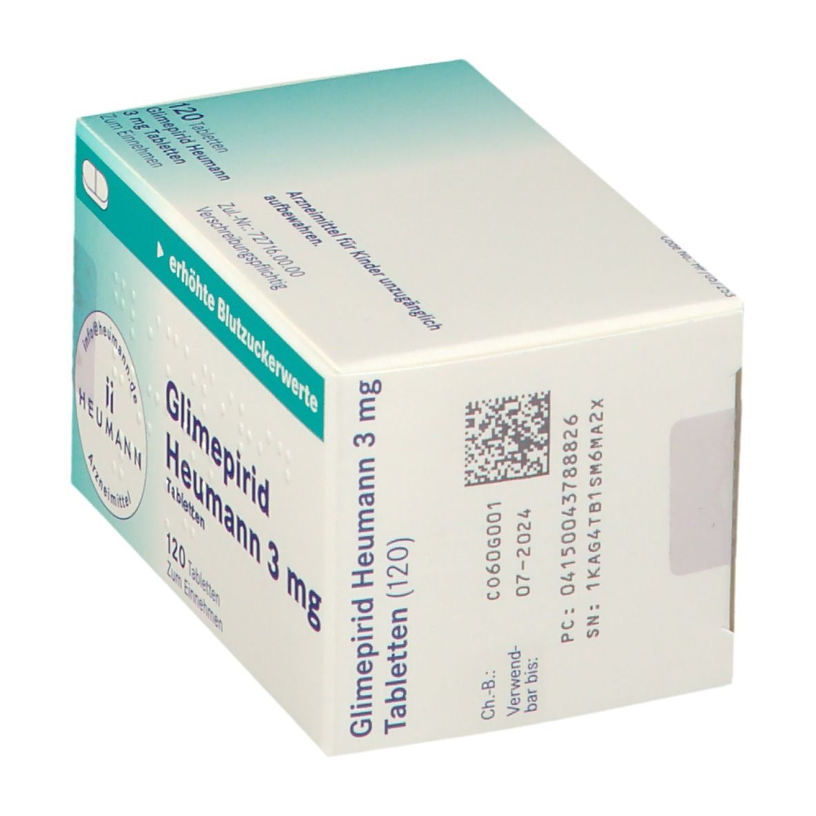 Glimepirid Heumann 3 mg Tabletten 120 St