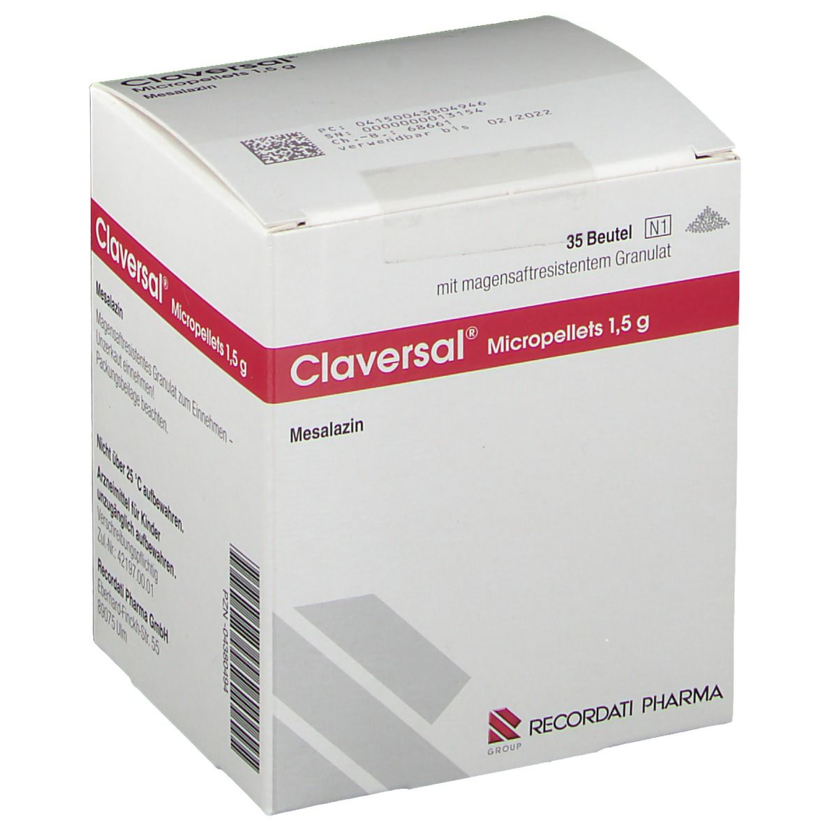 Claversal Micropellets 1,5 g magensaftres.Granulat 35 St Magensaftresistentes Granulat