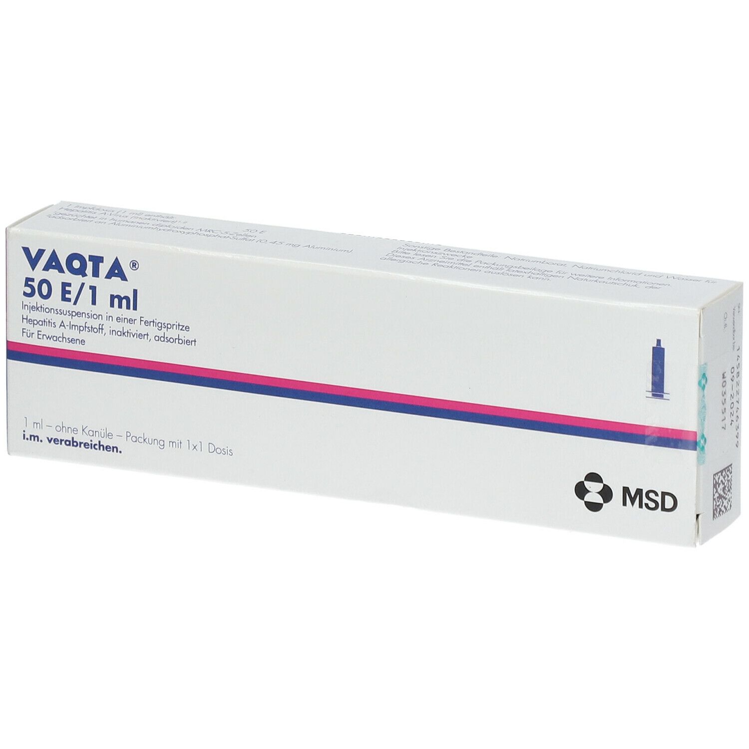 Vaqta 50 E/1 ml Injektionssuspension Fertigspr. 10x1 Fertigspritzen