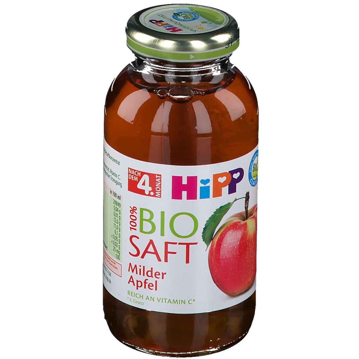 Hipp 100% Bio Saft Milder Apfel ab dem 5. Monat 0,2 l - Shop Apotheke