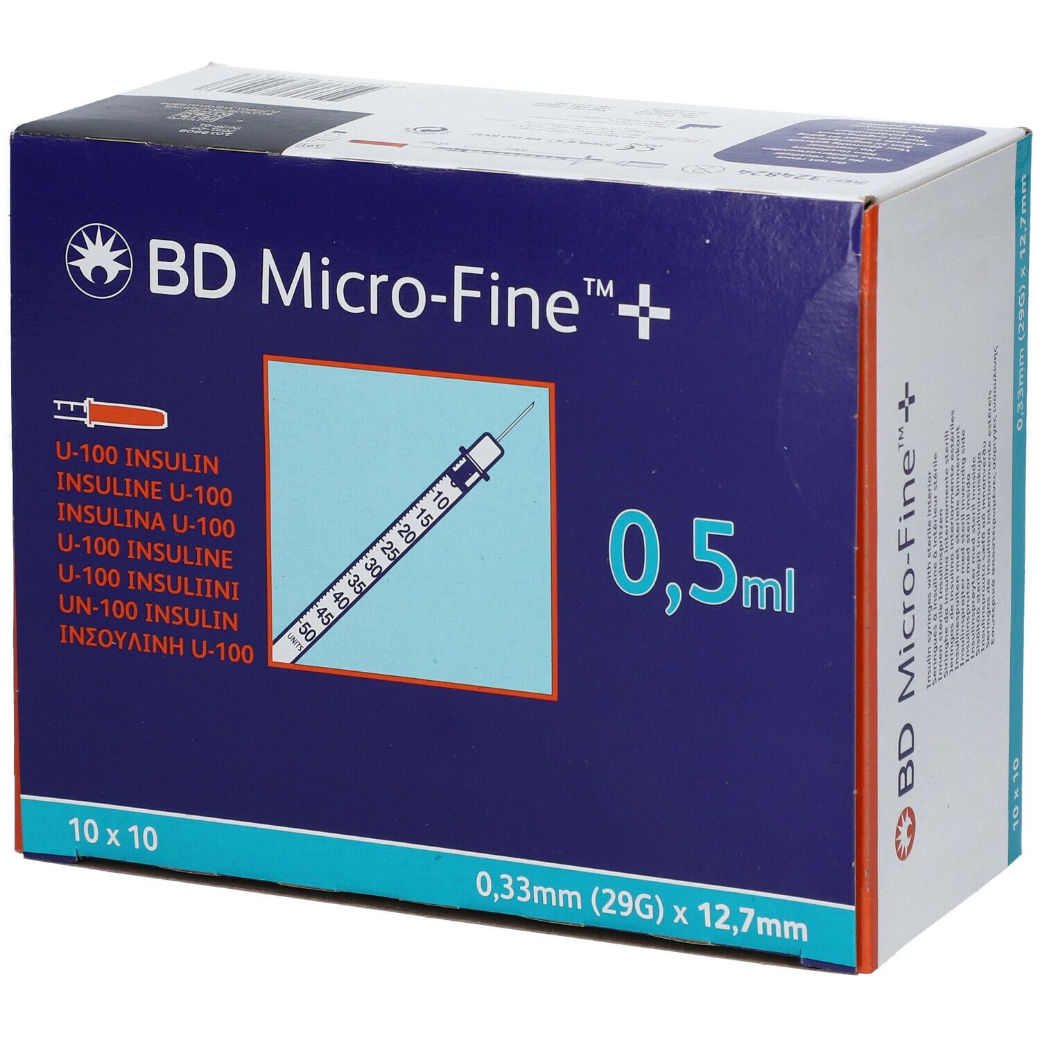 BD Micro-Fine™+ U 100 Insulinspritzen 12,7 mm