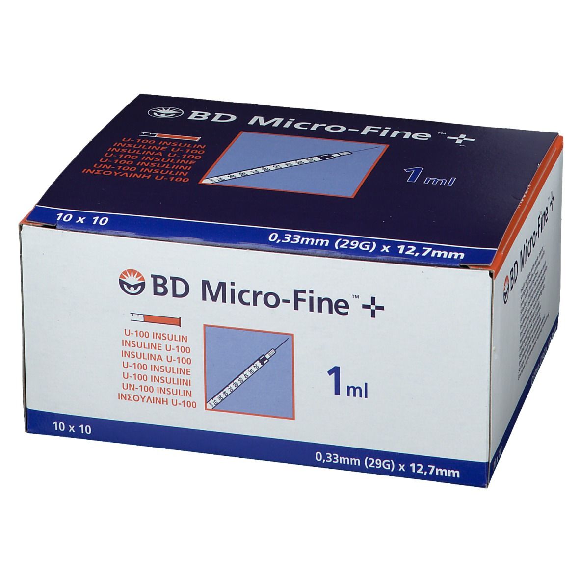 BD Micro-Fine™+ U 100 Insulinspritzen 12,7 mm