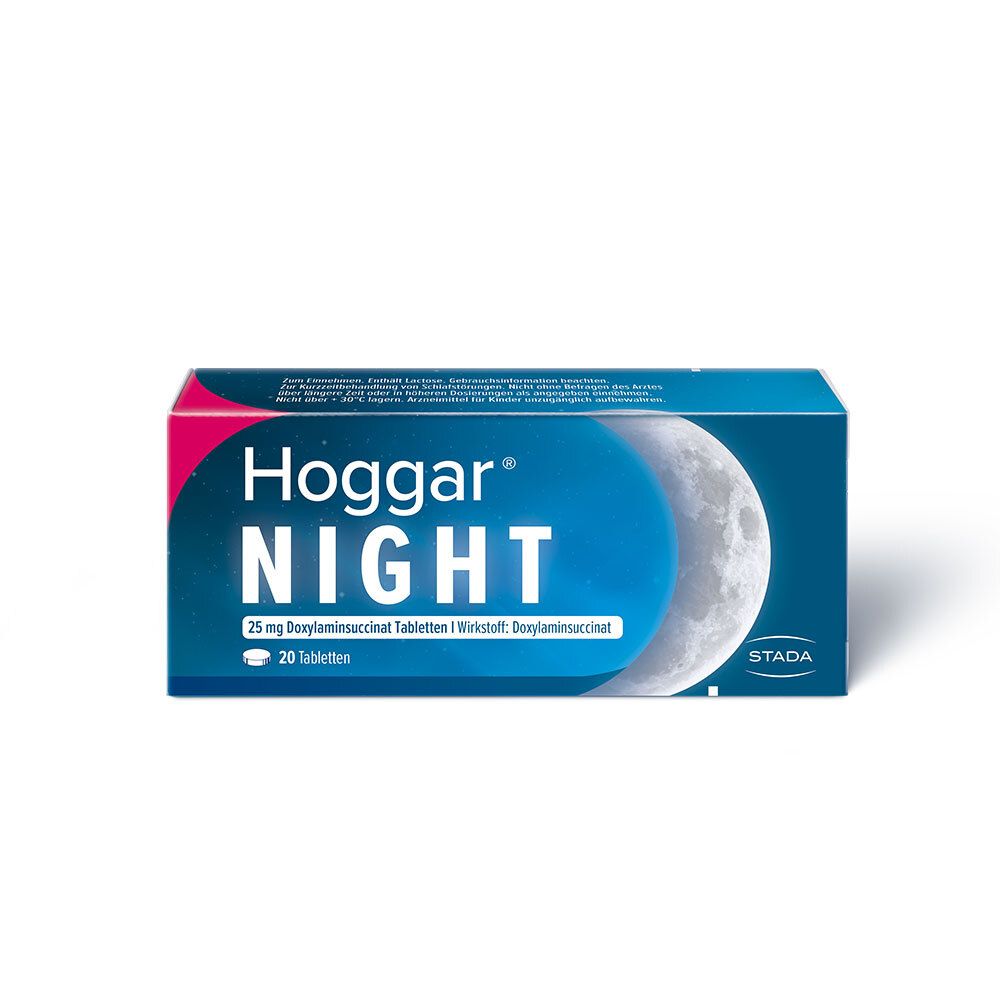 Hoggar® Night 25 mg Schlaftabletten für die Kurzzeitbehandlung von akuten Schlafstörungen