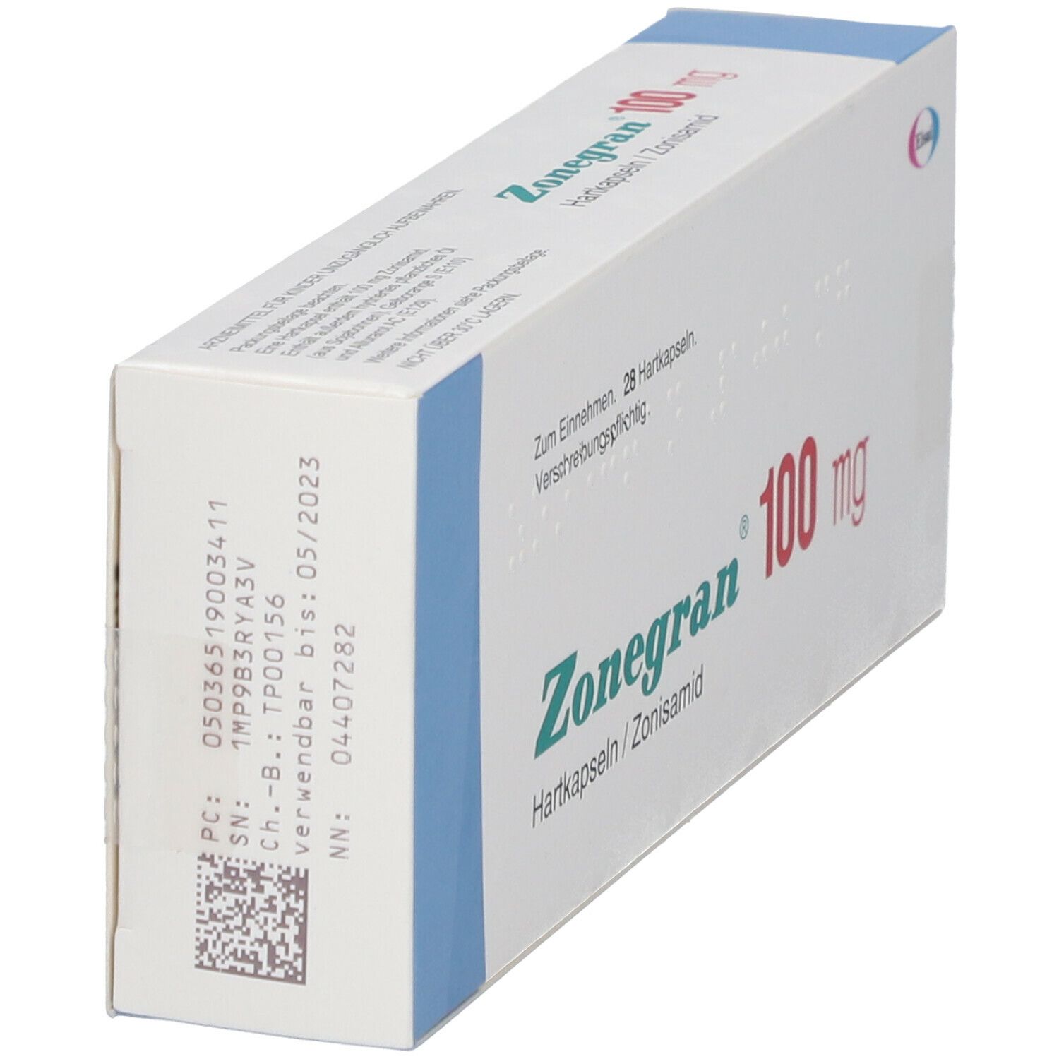 Zonegran Amdipharm 100 mg Hartkapseln 28 St