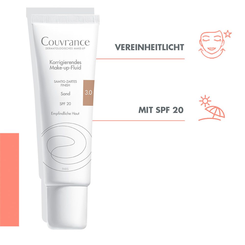 Avene Couvrance korrigierendes Make-up Fluid 03 Sand