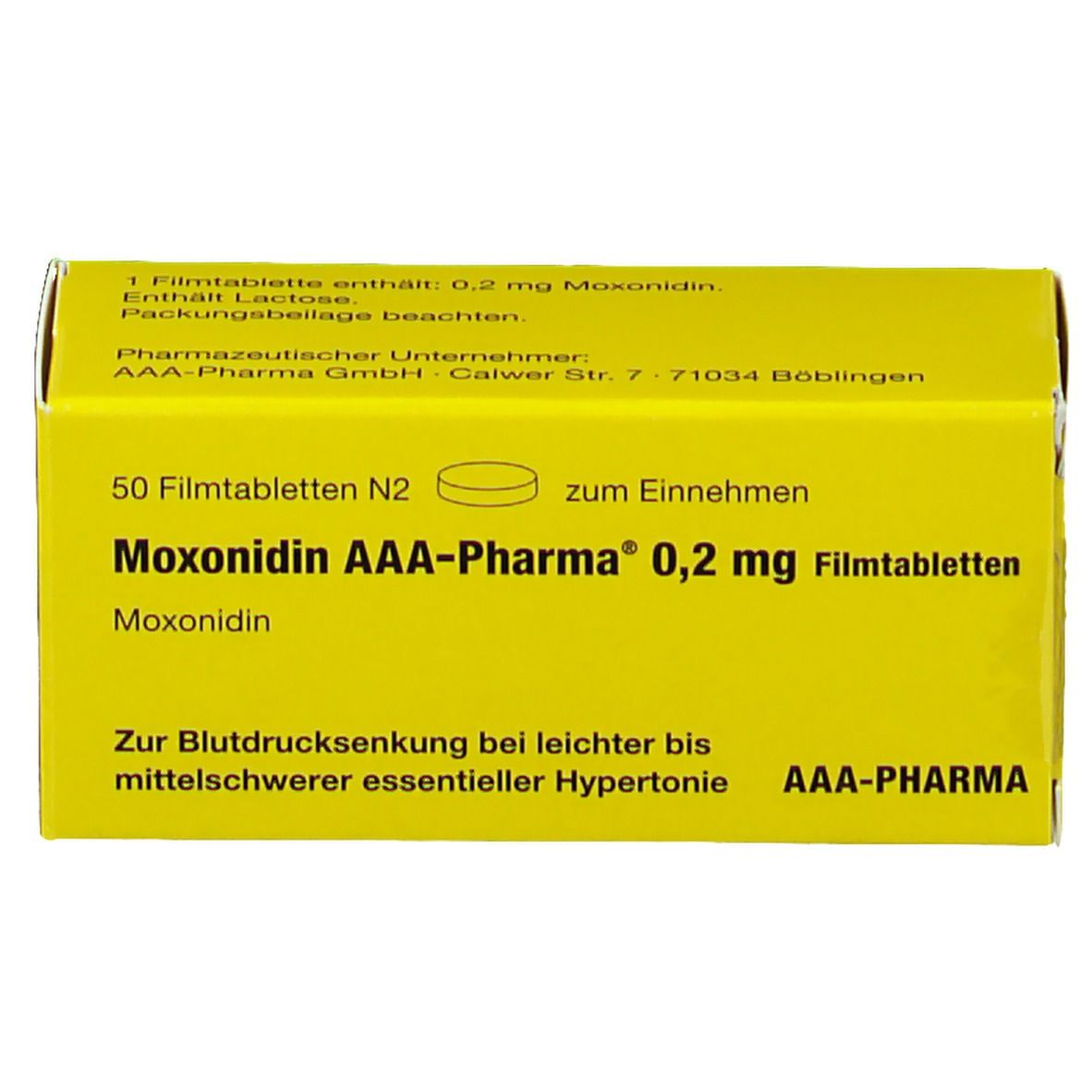 Moxonidin AAA® Pharma 0.2Mg