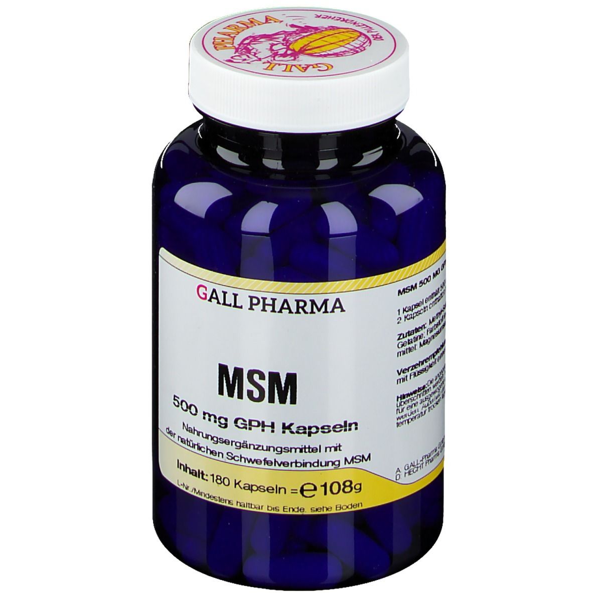 Glutamin 500 Mg GPH Kapseln 180 St Online Kaufen