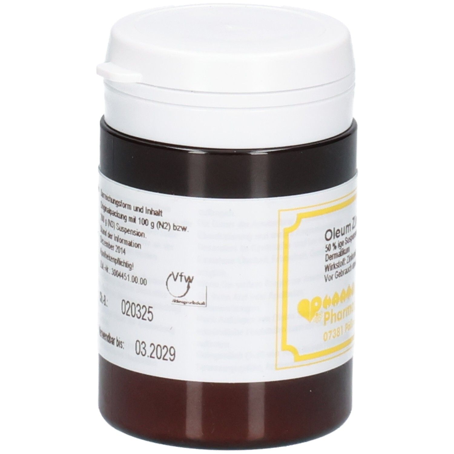Oleum Zinci oxidati SR 100 g Öl