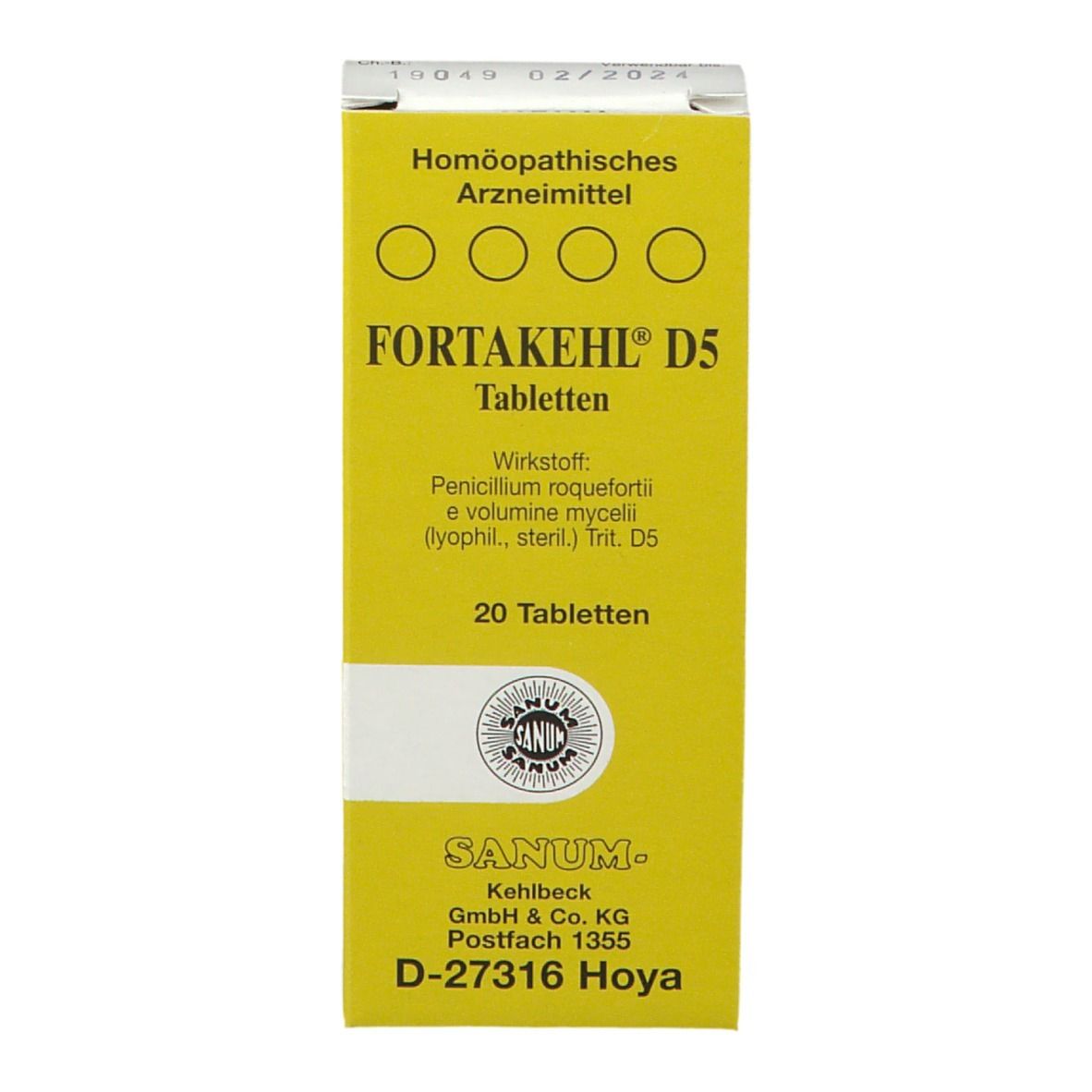 Fortakehl® D5 Tabletten